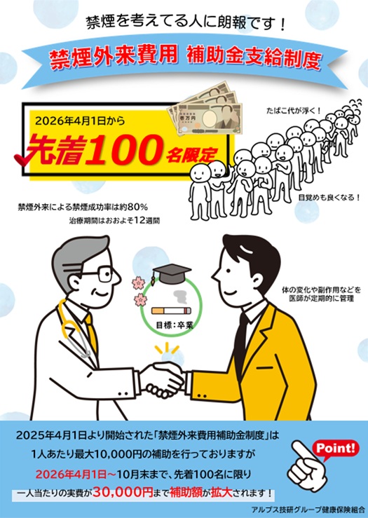 精密検査（再検査）受診費用補助イメージ